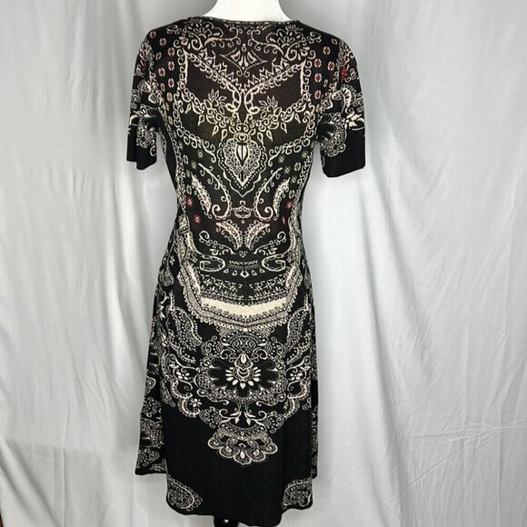 IVKO Black and White Floral Midi Dress - Picture 2 of 8